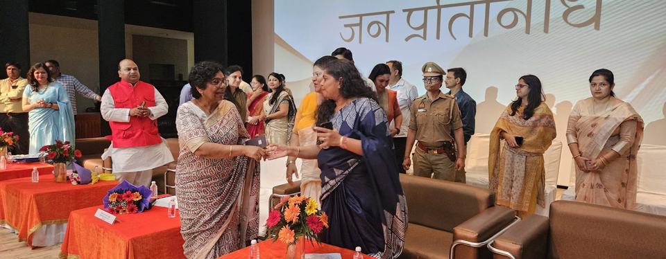 कार्यशाला में सम्मान