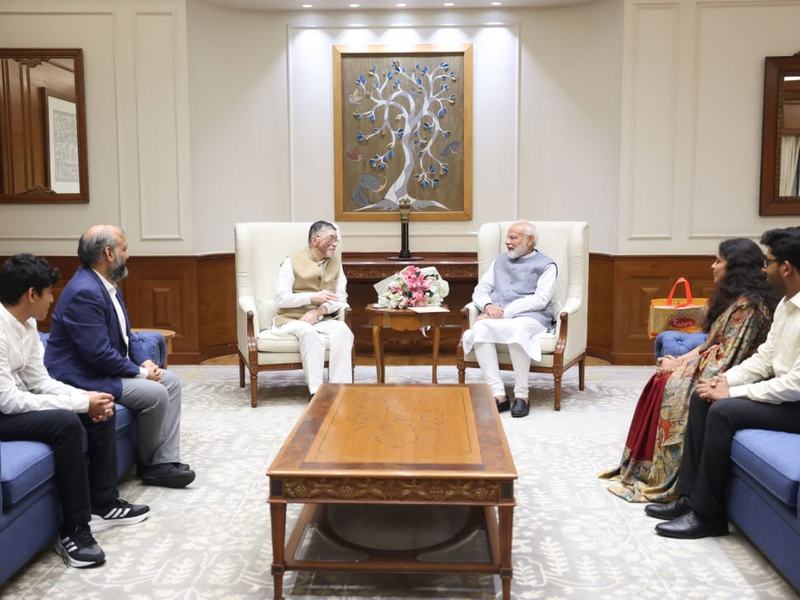 Meeting Prime Minister Narendra Modi