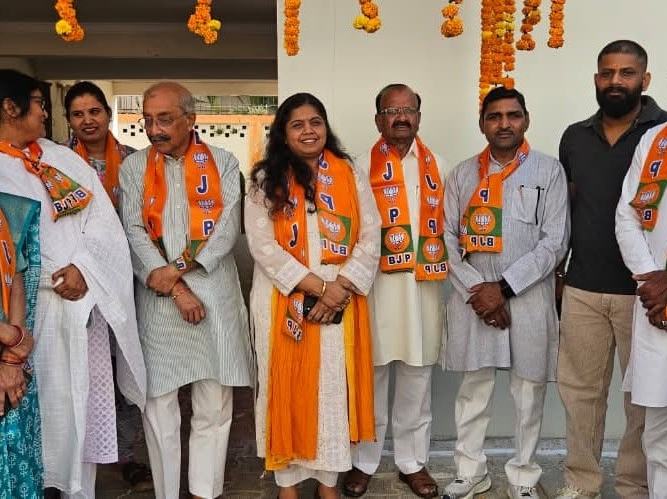 BJP Foundation Day at the Bareilly party office