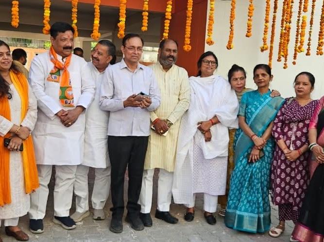 BJP Foundation Day at the Bareilly party office