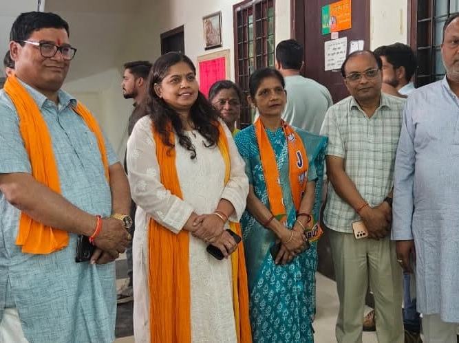BJP Foundation Day at the Bareilly party office