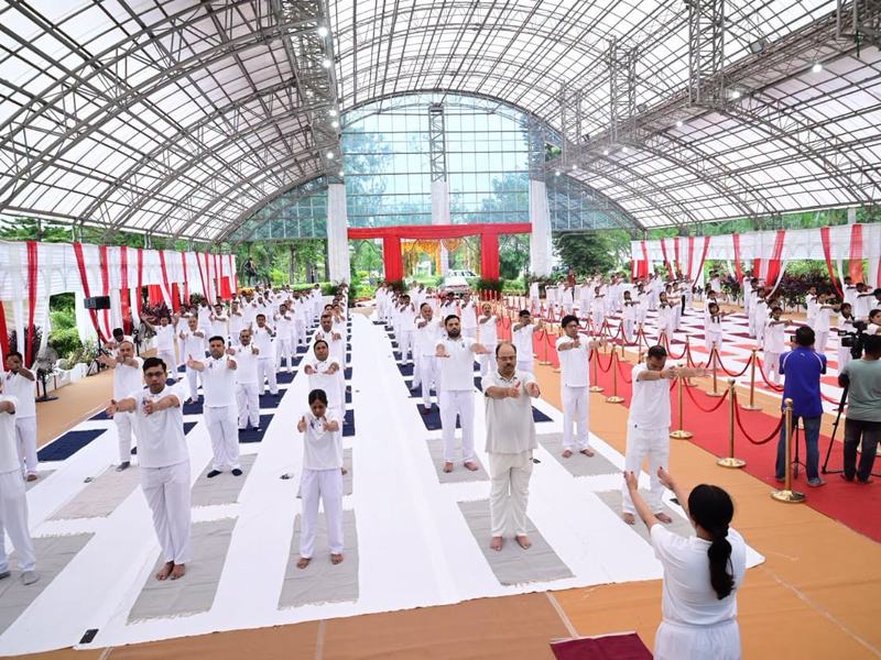 International Yoga Day at Lok Bhavan, Ranchi