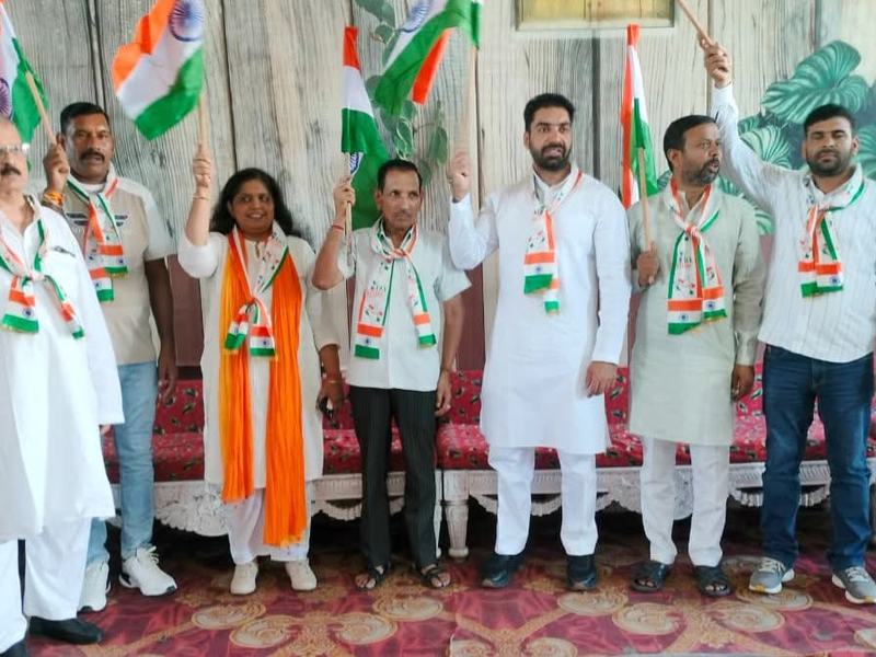 Tiranga Yatra in Baheri town