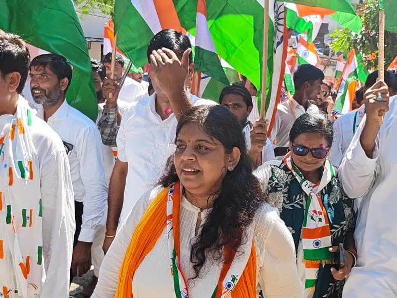 Tiranga Yatra in Baheri town