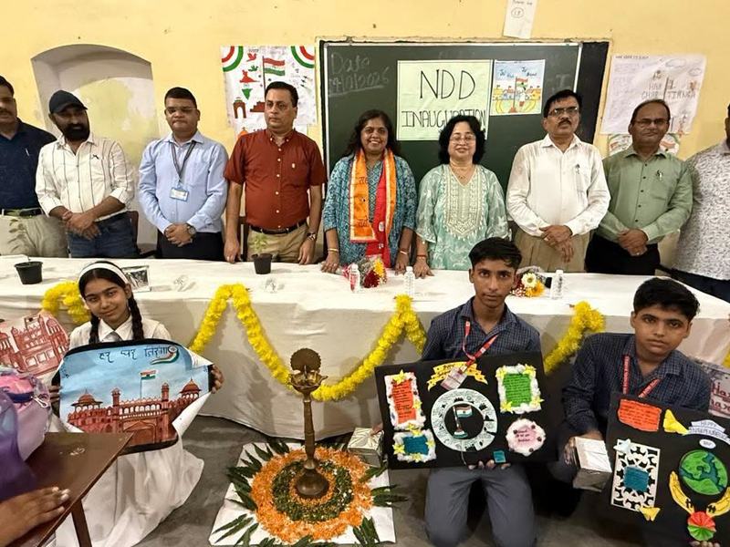 National Deworming Day programme, CB Ganj Inter College