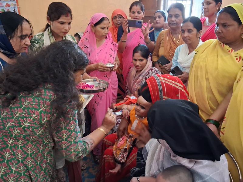Godbharai and Annaprashan under Seva Sankalp Abhiyan, Aakha Baheri