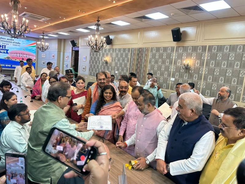 Elected unopposed to the Rajya Sabha